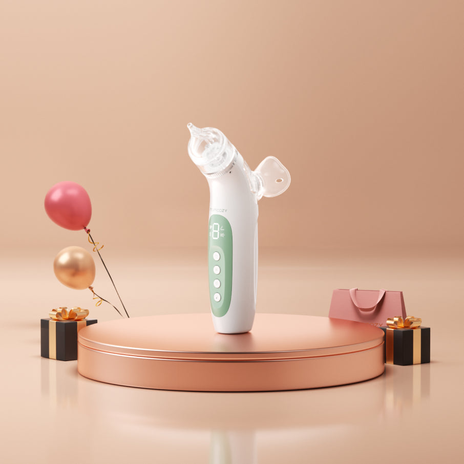 Aspirador nasal eléctrico 2 en 1 Momcozy con spray y succión