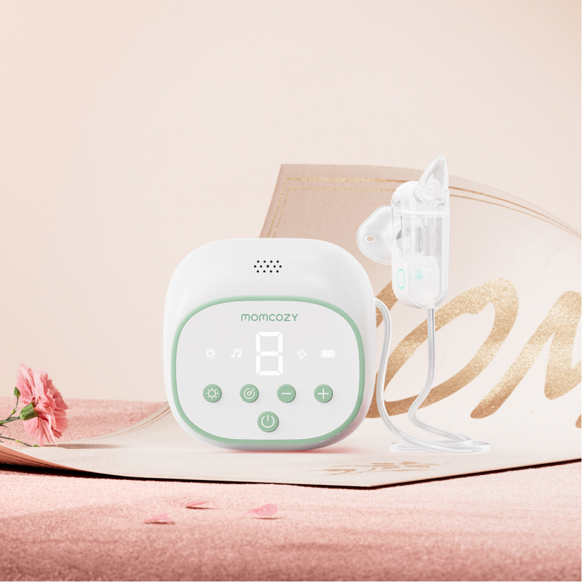 Momcozy BreezyClear Pro™ 2‑w 1 Elektryczny Aspirator do Nosa ze Sprayem & Ssaniem
