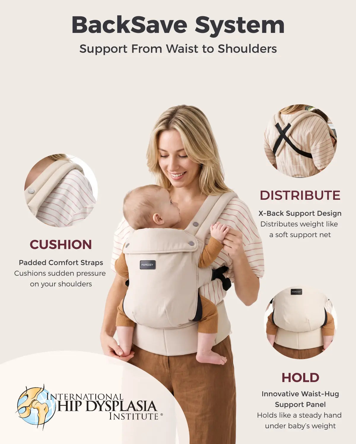 PureHug Nosidełko dla Dzieci - Ergonomiczne, Wygodne i Lekkie
