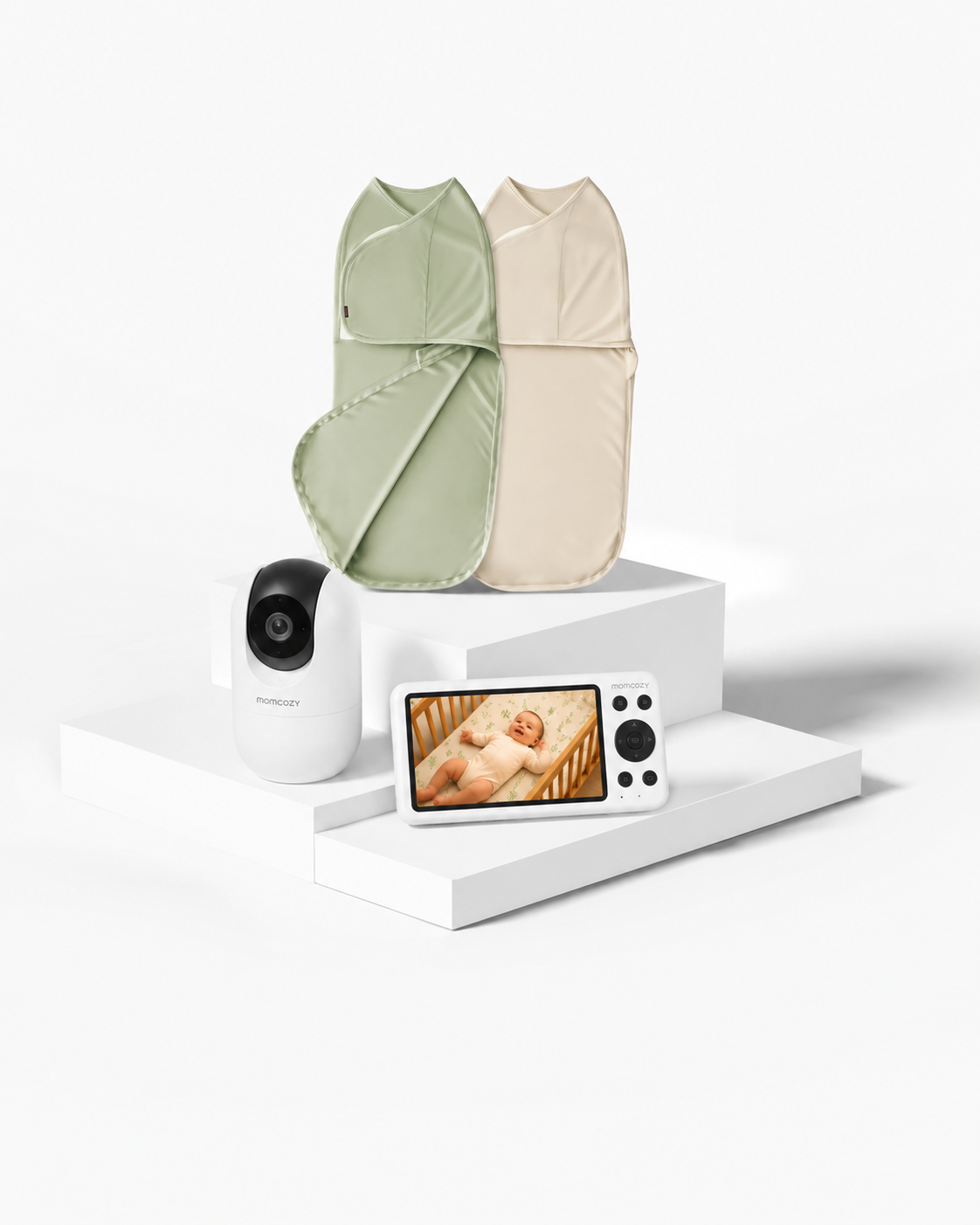 Baby-Sleep Bundle: Baby Monitor BM04 & Easy Swaddle Wrap