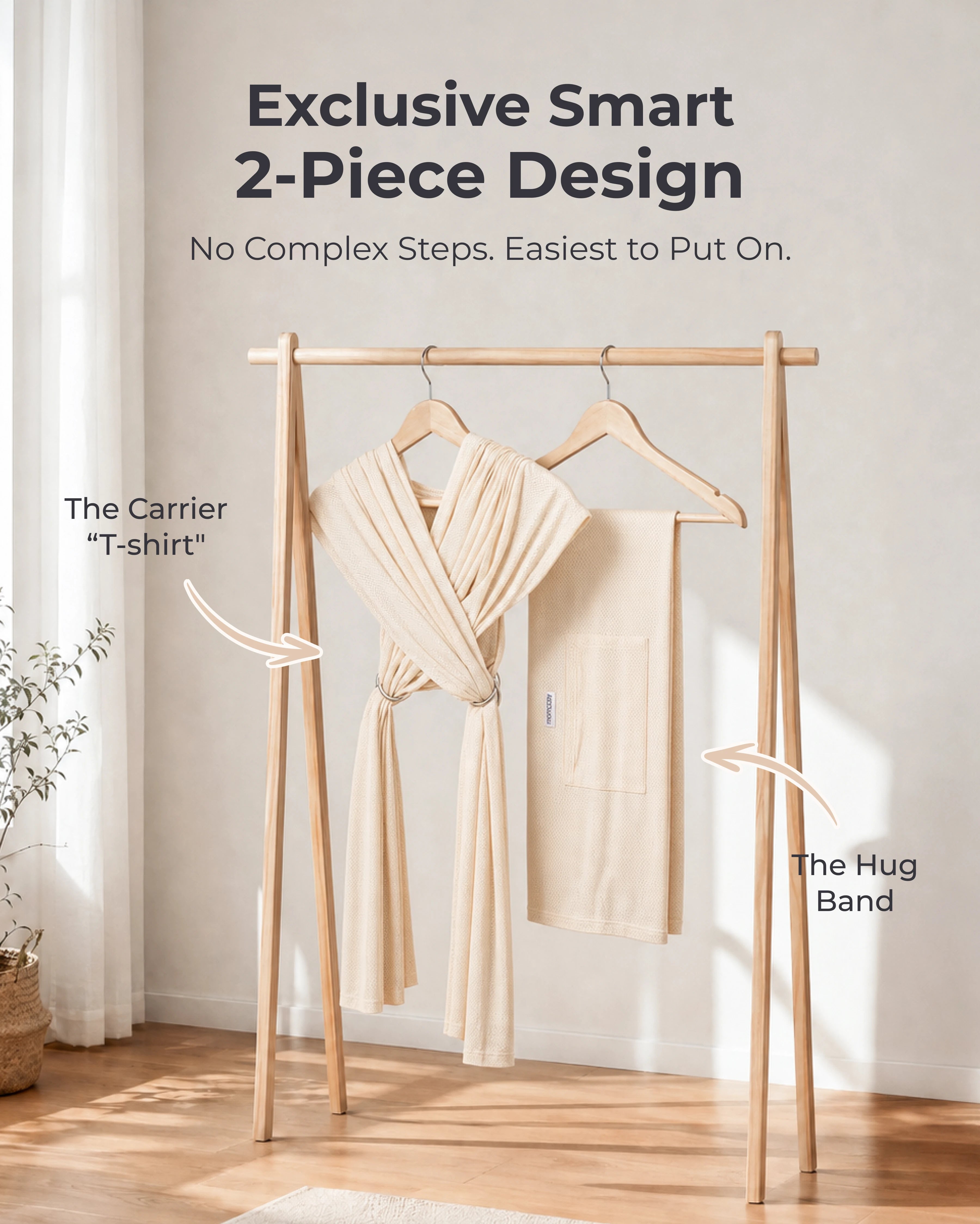 SnapLite Baby Wrap Carrier for Newborns