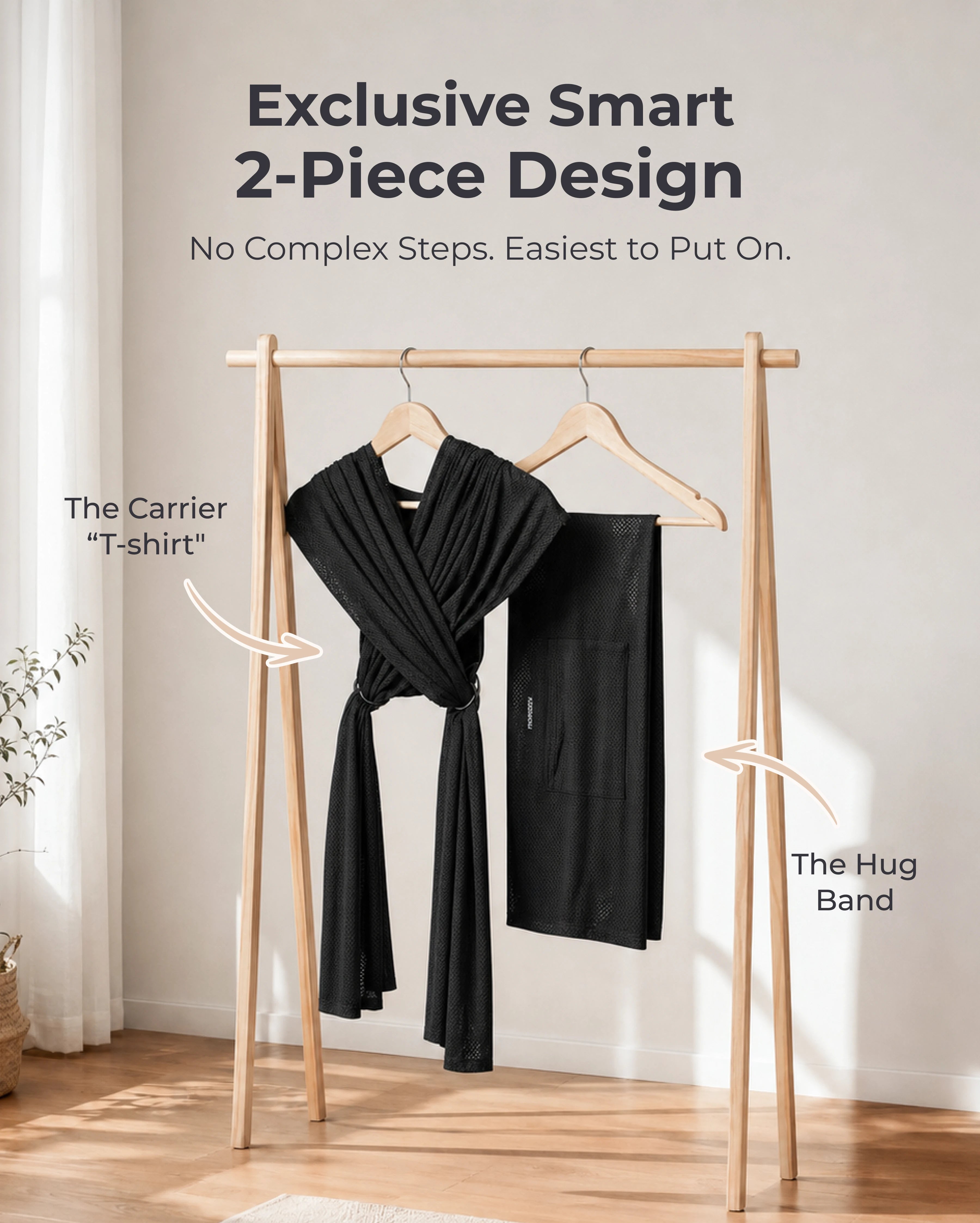 SnapLite Baby Wrap Carrier for Newborns