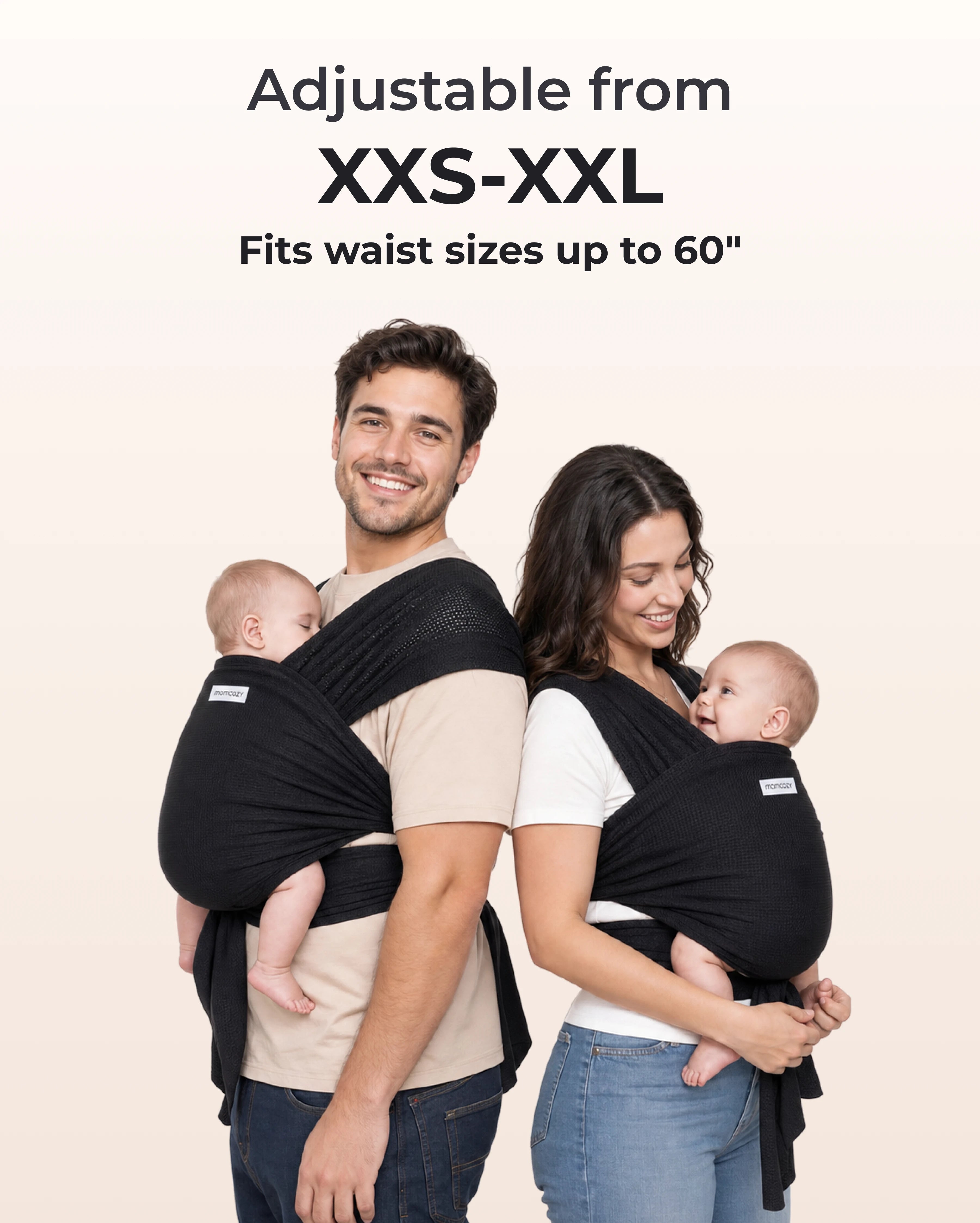 SnapLite Baby Wrap Carrier for Newborns