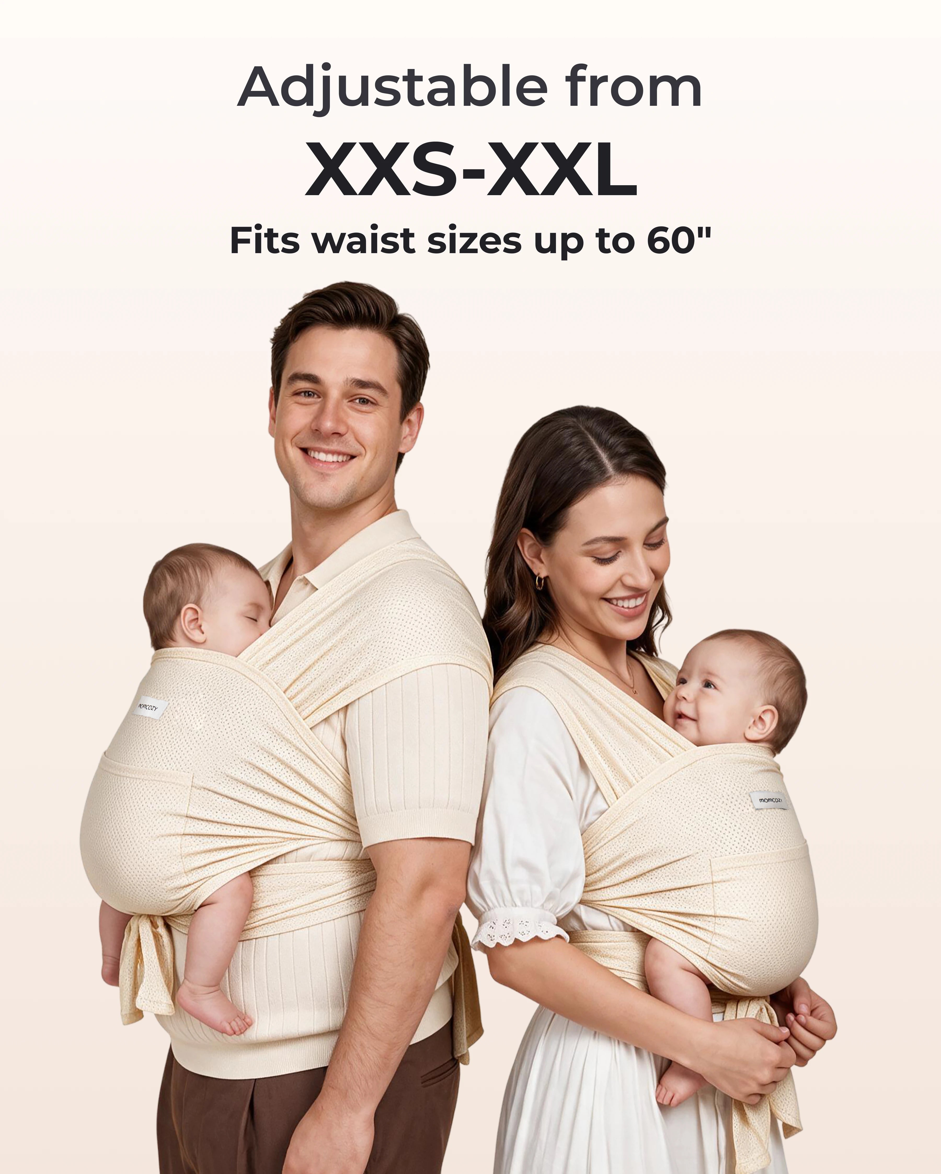 SnapLite Baby Wrap Carrier for Newborns
