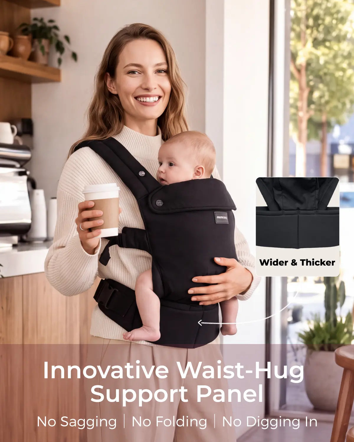 PureHug Nosidełko dla Dzieci - Ergonomiczne, Wygodne i Lekkie