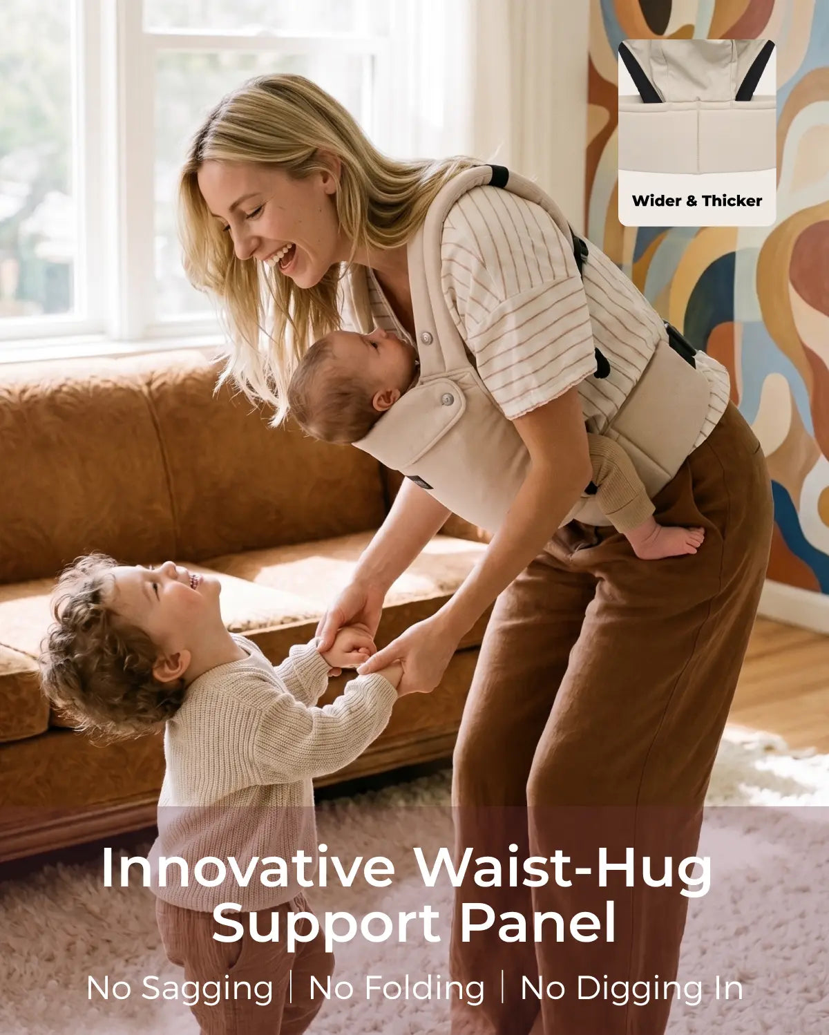 PureHug Nosidełko dla Dzieci - Ergonomiczne, Wygodne i Lekkie