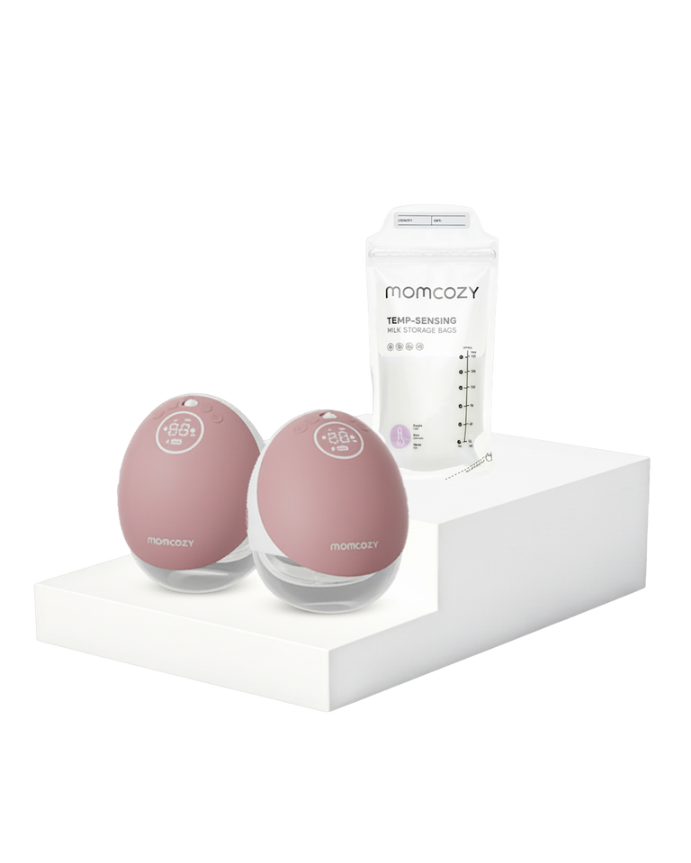 Translation missing: de.Mobile Flow™ Freihändige Milchpumpe | M9 &amp; Aufbewahrungsbeutel für Muttermilch im Bundle