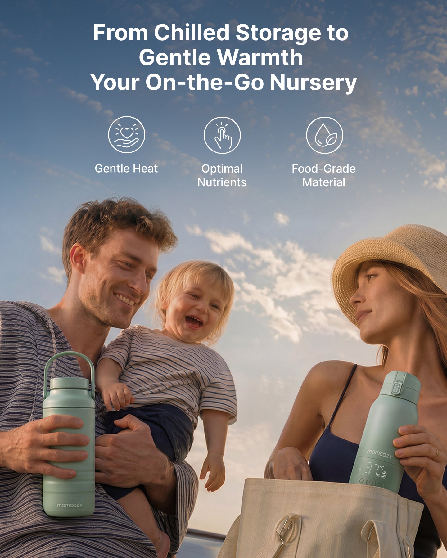 Pack Nomade : Chauffe-biberon Portable + Glacière à lait 650 ml