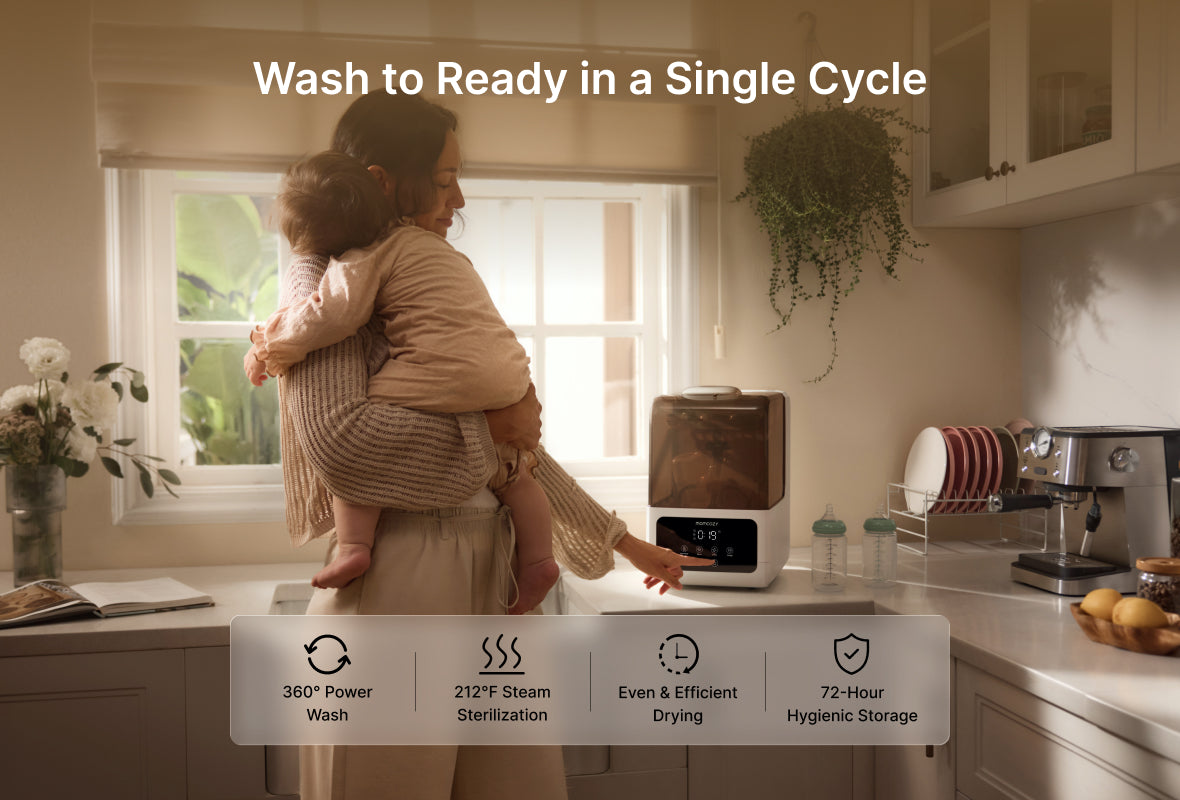 Pre-order: Momcozy DeepClean Lite Baby Bottle Washer and Sterilizer