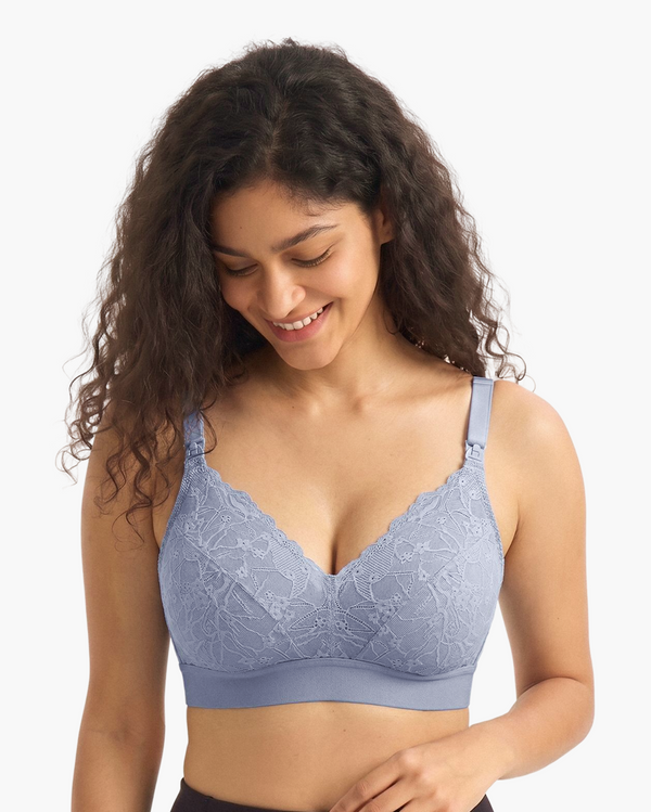 Upgraded Soft Lace Nursing Bra V Neck