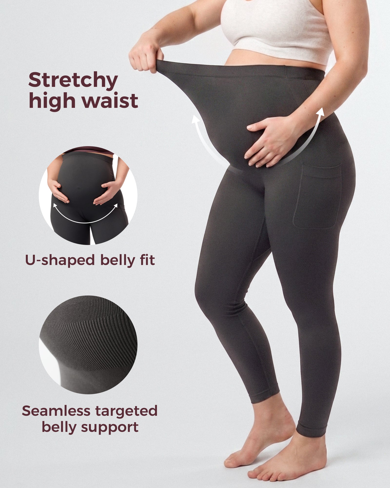 Maternity Leggings Over The Belly Maternity Yoga Pants