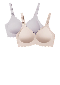Jelly Strip Nursing Bra (2-Pack)