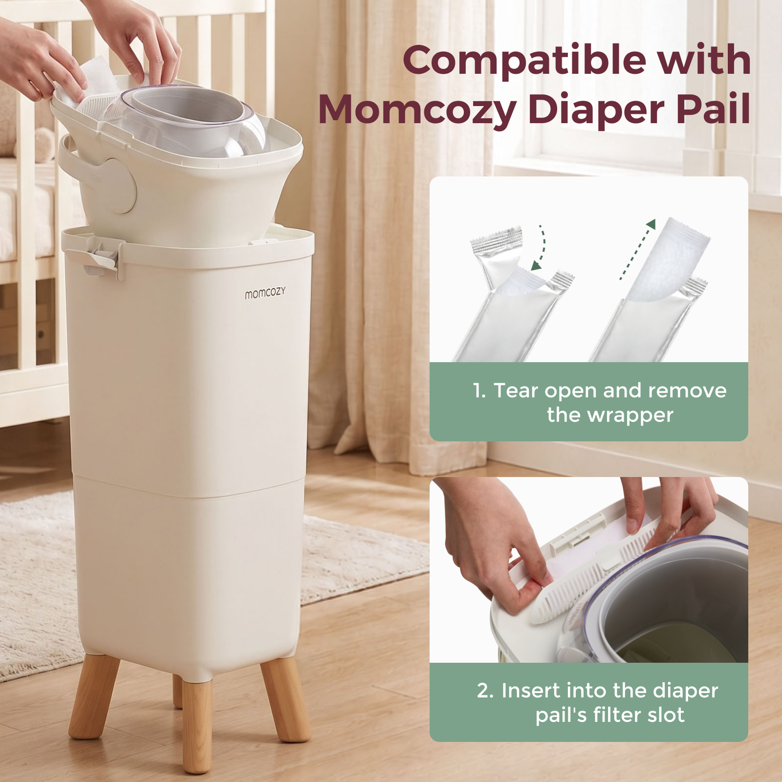 Bac à couches Momcozy Triple-Étanchéité