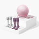 Pregnancy Essential Bundle：Pregnancy Ball & Wide Calf Compression Sports Socks
