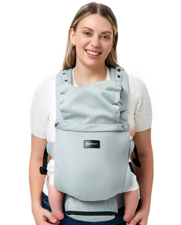 Breathable Airmesh Newborn Carrier with Sunshield