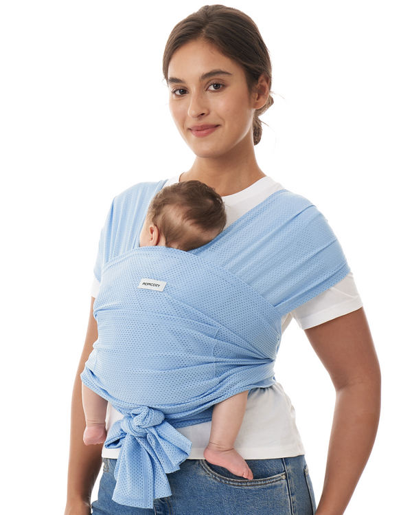 Momcozy Blue Mesh Baby Wrap