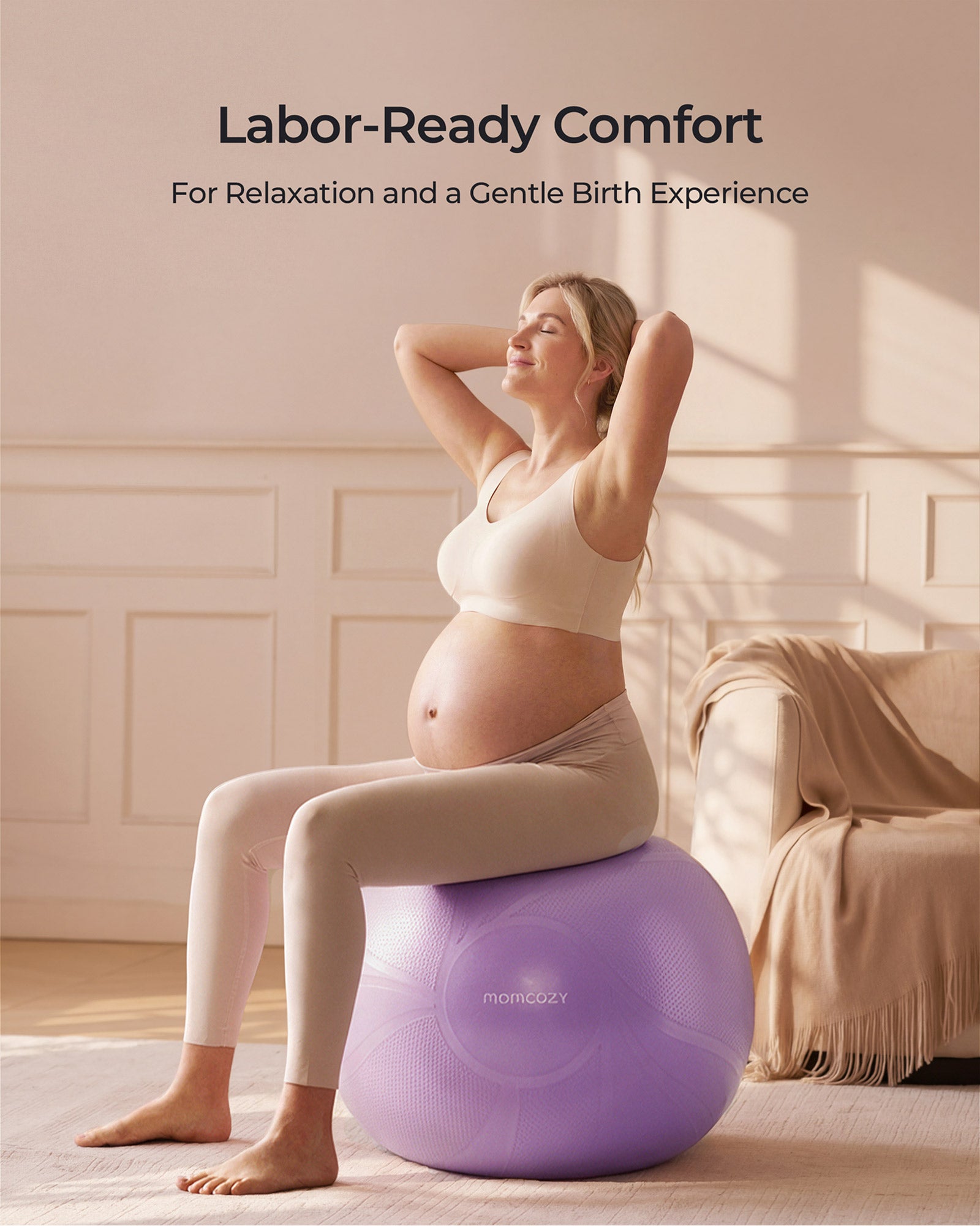 BirthEase Pregnancy Ball  Set— Birthing Ball