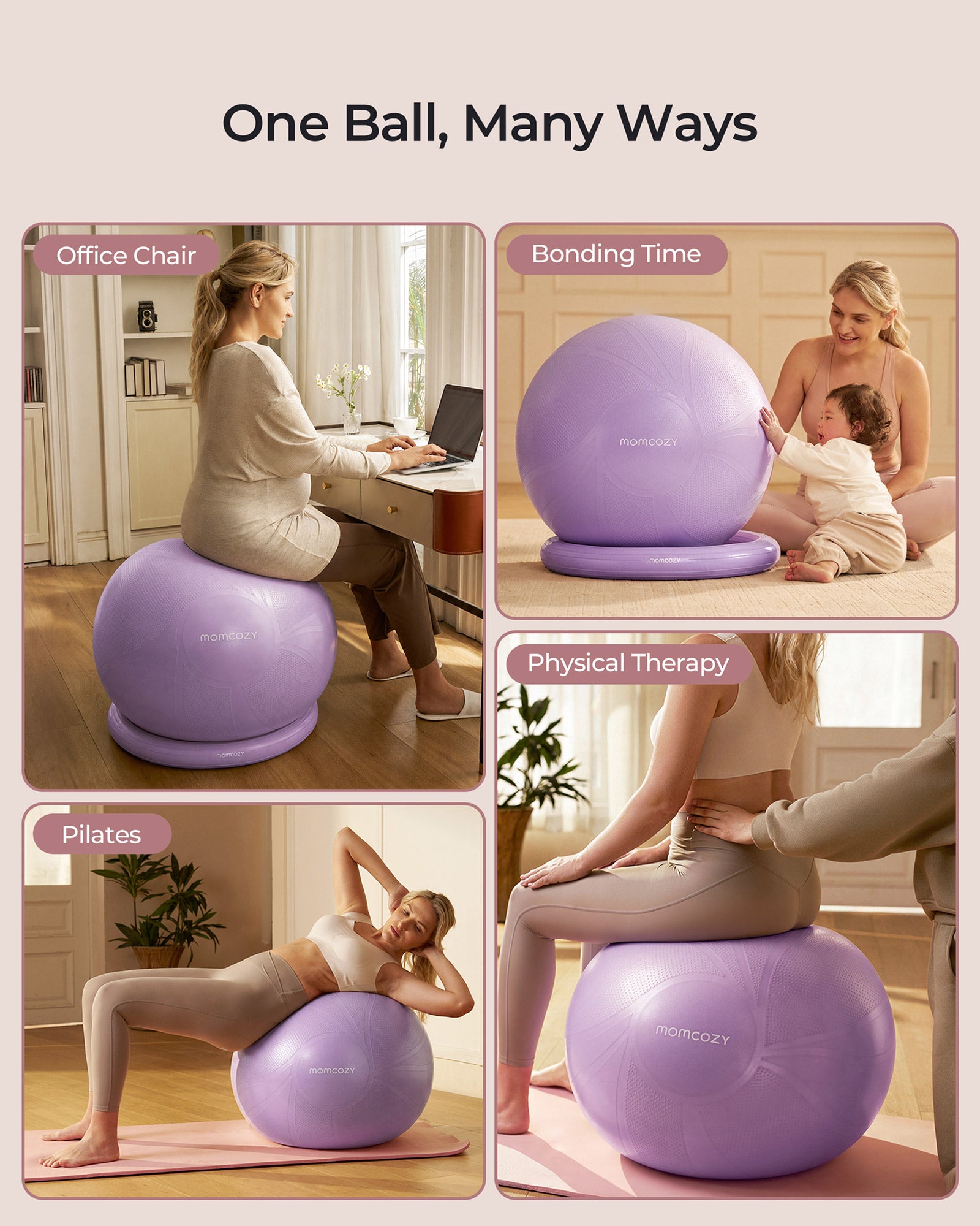 BirthEase Pregnancy Ball  Set— Birthing Ball