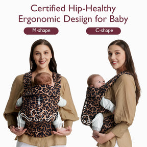 Baby Carrier Newborn to Toddler -  Leopard Color