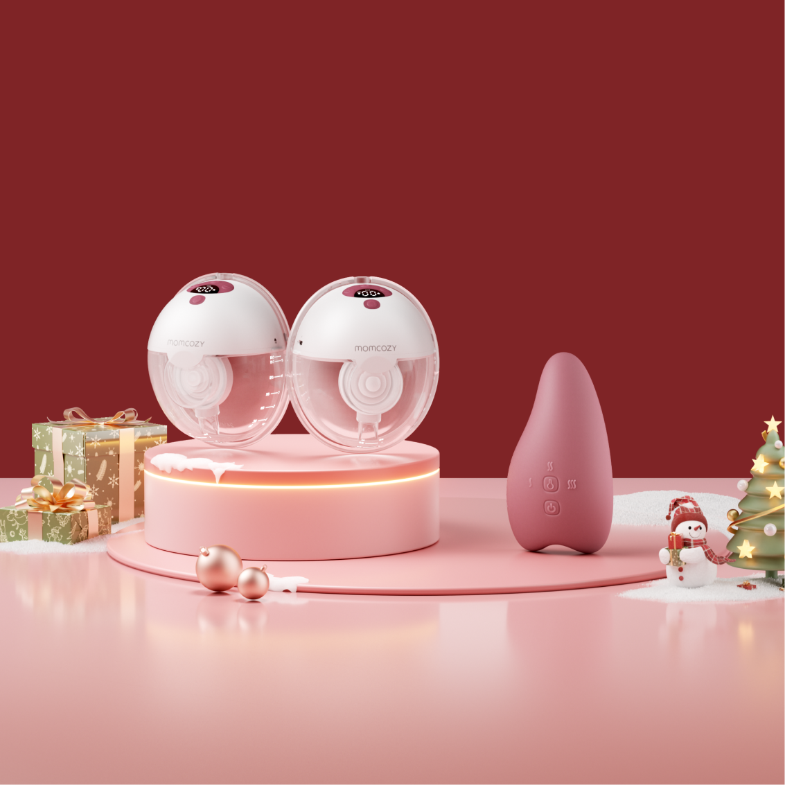 M5 Massage Bundle: Zwei M5 Tragbare Milchpumpe und ein Brustmassagegerät