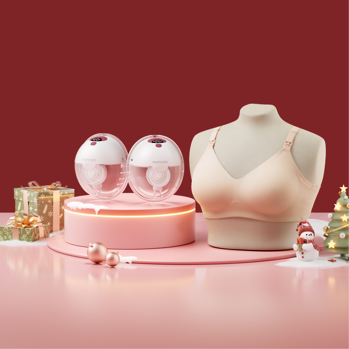 M5 Bra Bundle: Double M5 Hands-free Breast Pump and Nursing Bra(YN21)