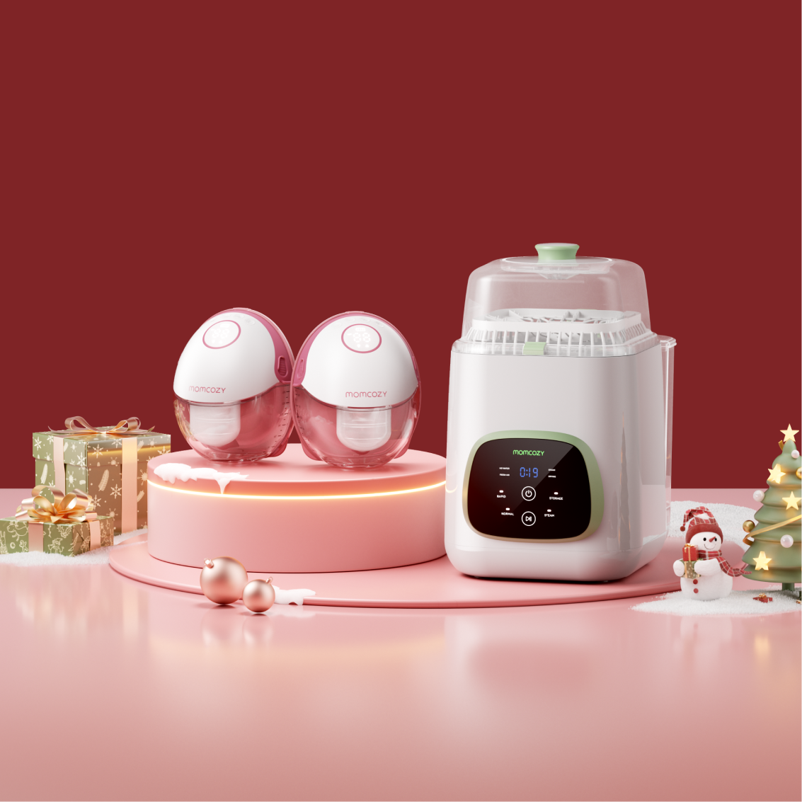 Pump & Clean Bundle: M6 Hands-free Breast Pump and KleanPal Pro Baby Bottle Washer and Sterilizer