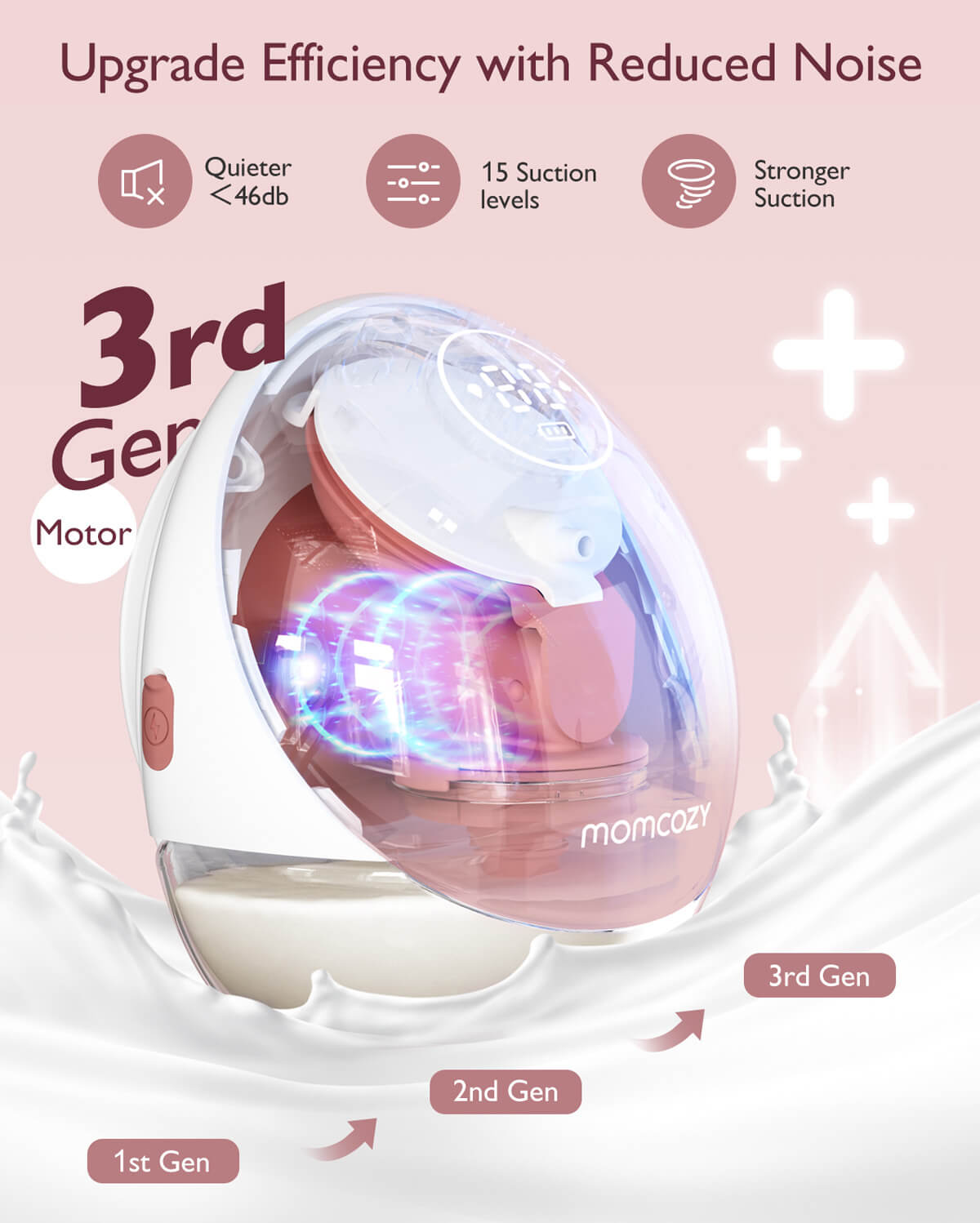 M9 Hands-free Breast Pump and KleanPal Pro Baby Bottle Washer and