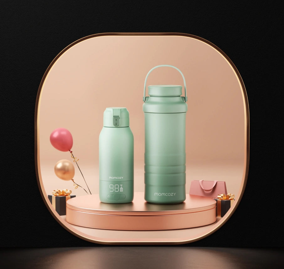 Pack Nomade : Chauffe-biberon Portable + Glacière à lait 650 ml