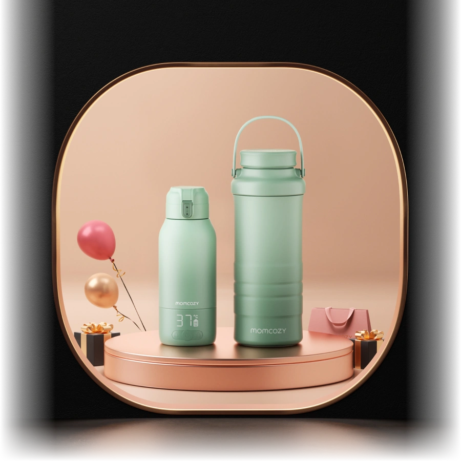 Pack Nomade : Chauffe-biberon Portable + Glacière à lait 650 ml