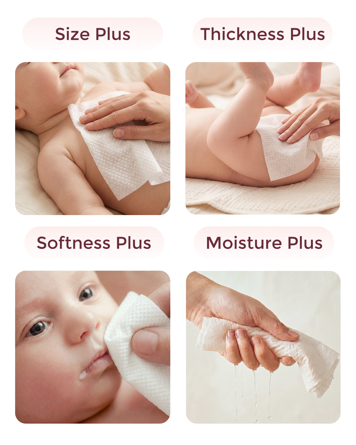 Momcozy Pure Water Wipes - Gentle for Babies