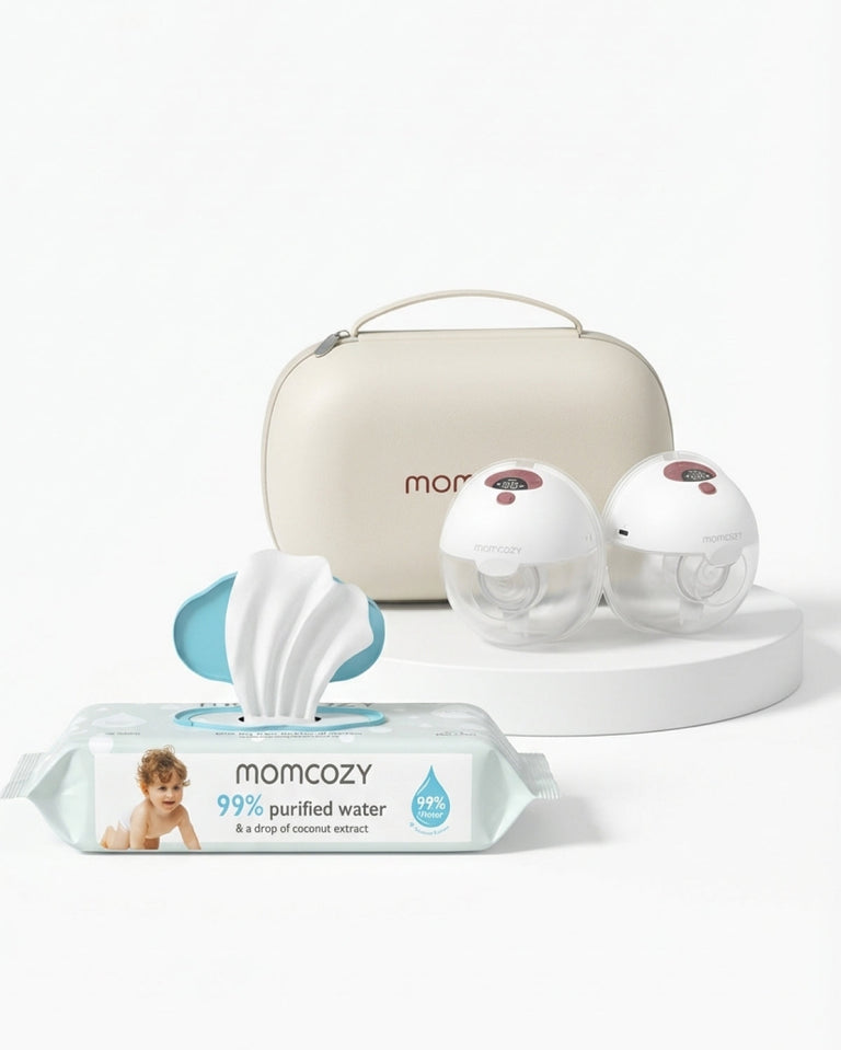 Translation missing: th.M5 Smart Wearable Breast Pump &amp; 99% Water Wipes Set