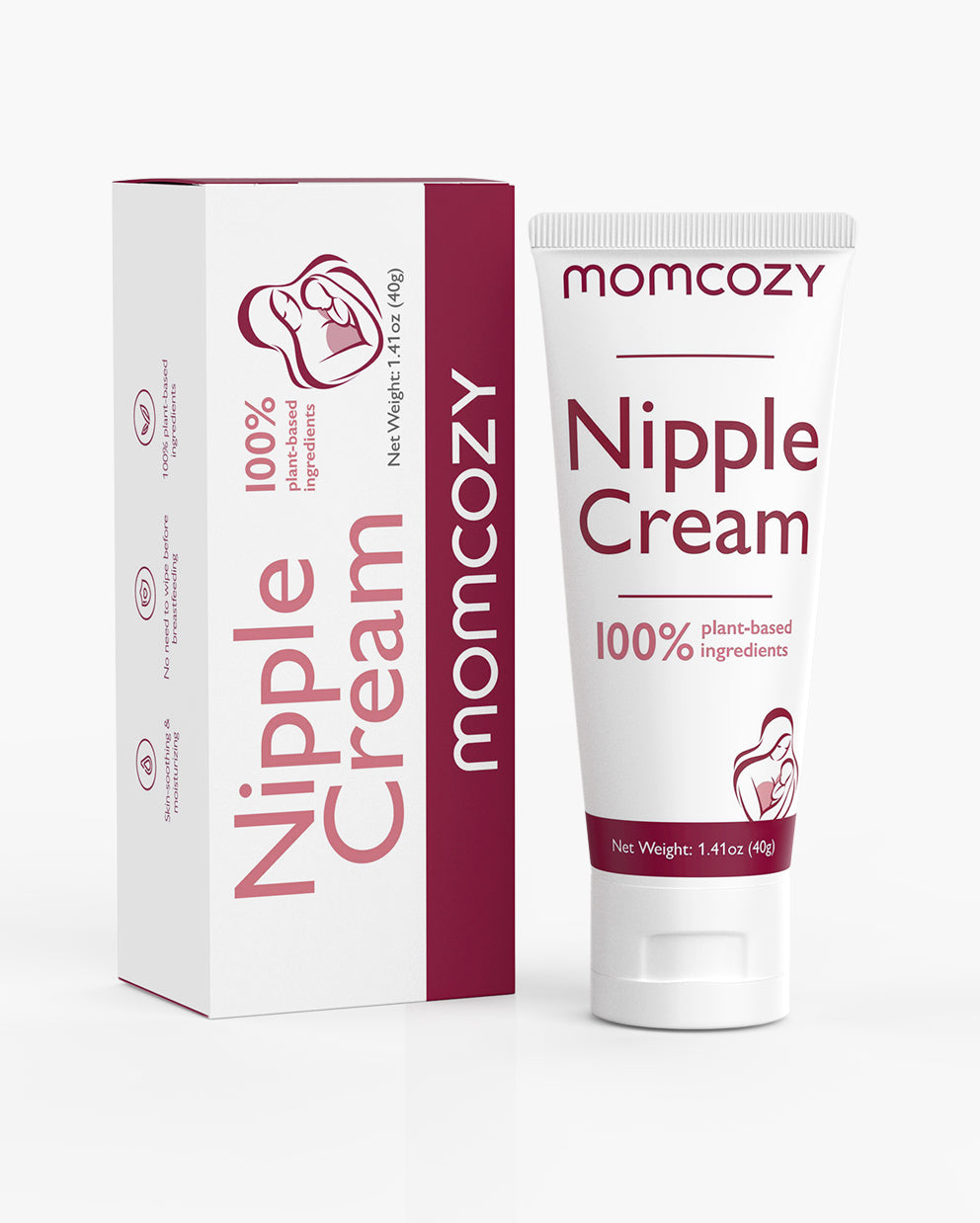 100% Natural Nipple Cream for Breastfeeding - Lanolin-free