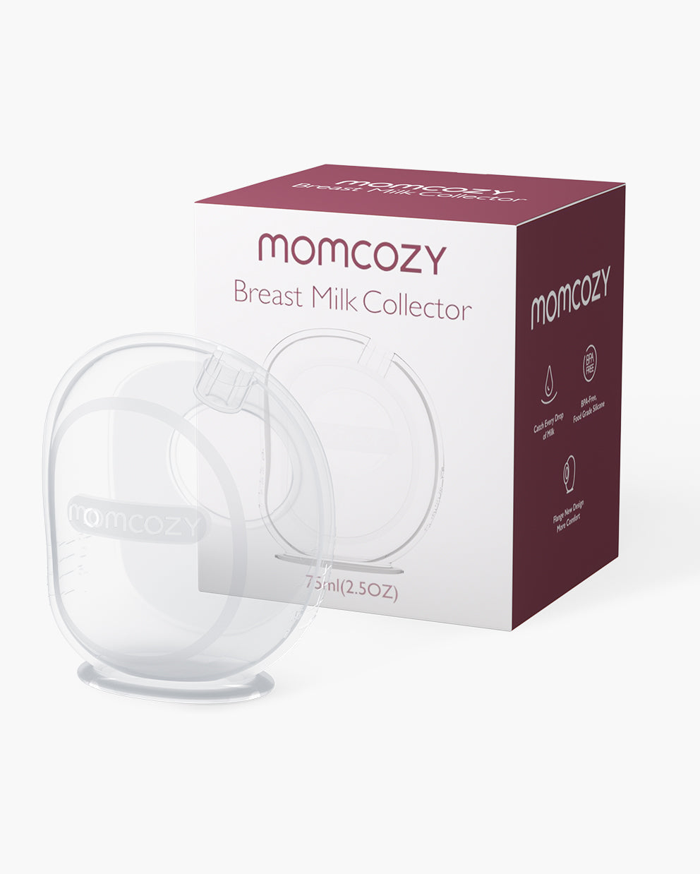 Momcozy Reusable Milk Catch Pea Breastmilk Collector for Moms 75ml