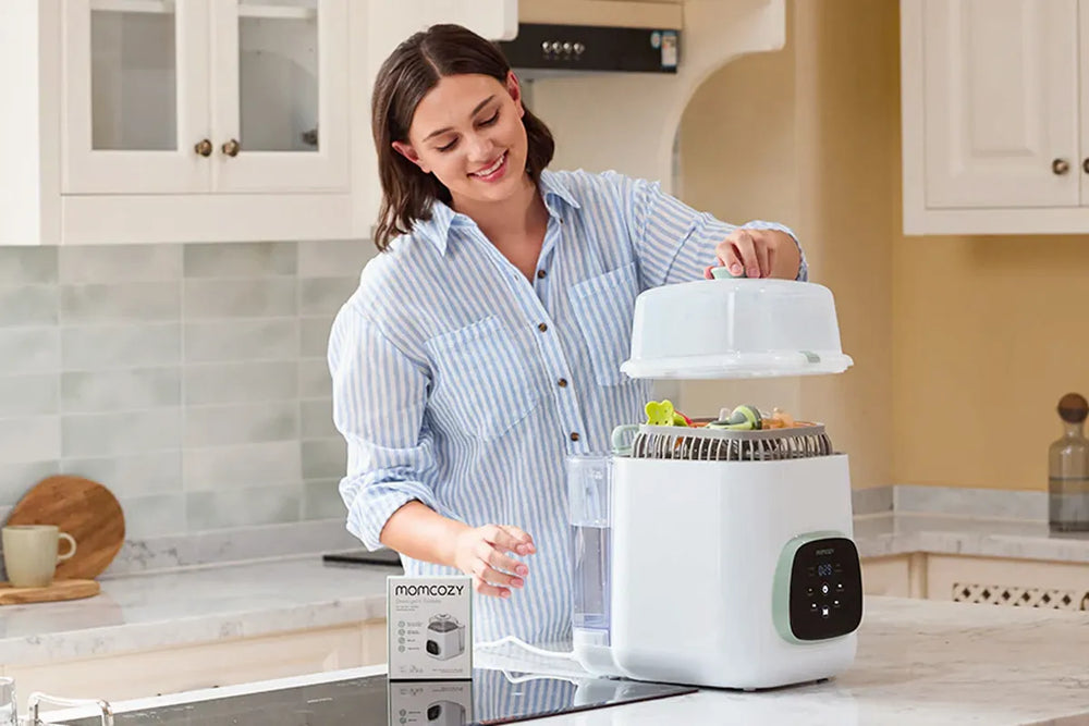 How to Clean a Momcozy Bottle Steriliser and Washer: BS03 & D8 Care Guide