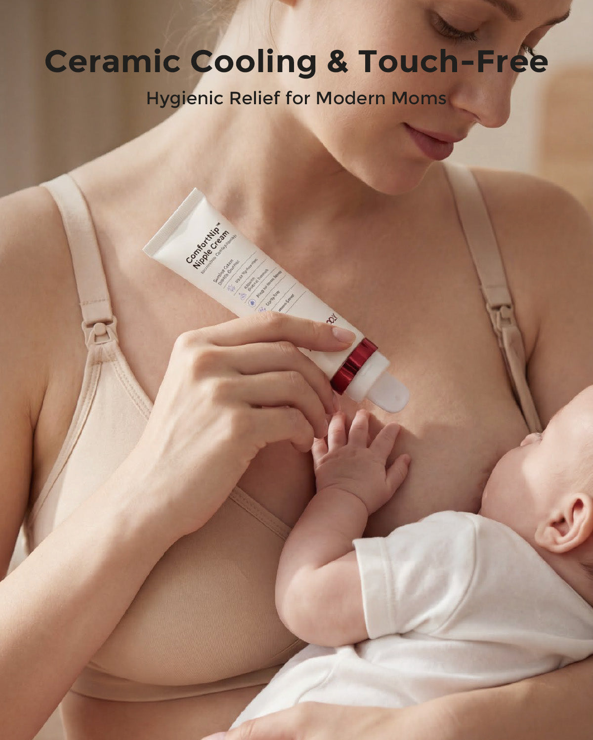 Momcozy ComfortNip™ Cooling Nipple Cream | Touch-Free Relief