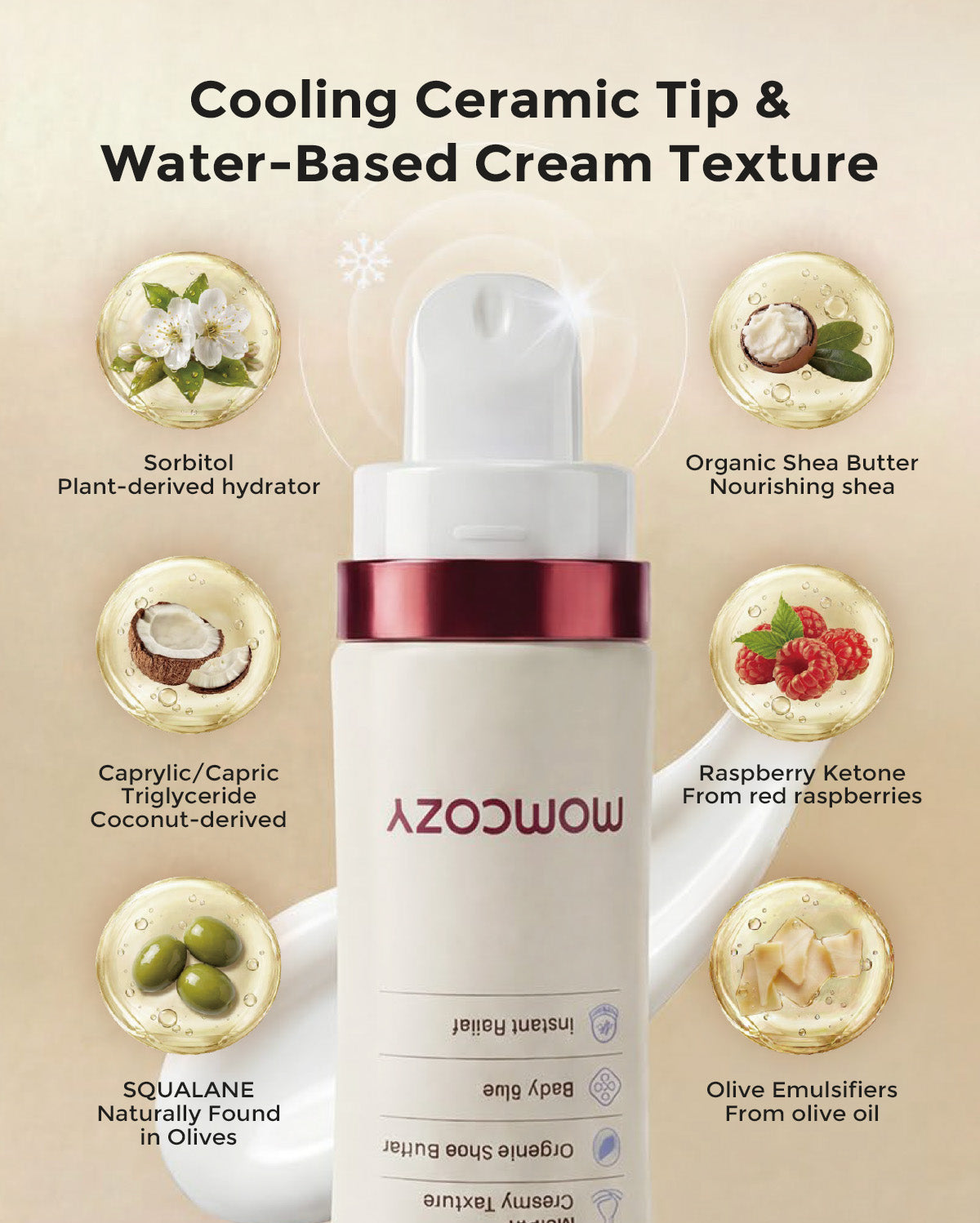Momcozy ComfortNip™ Cooling Nipple Cream | Touch-Free Relief