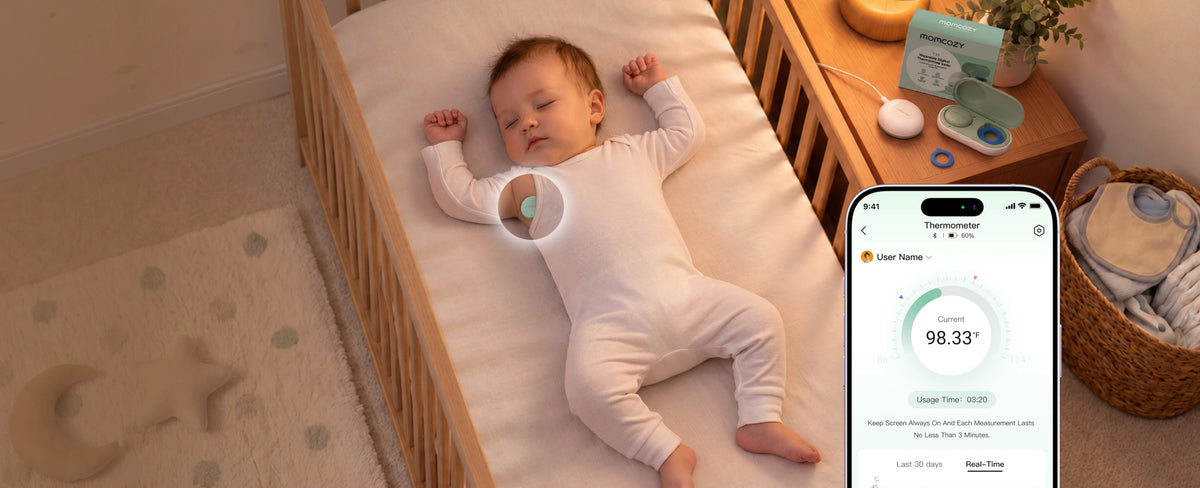 Smart Wearable Baby Thermometer & Signal Booster Set