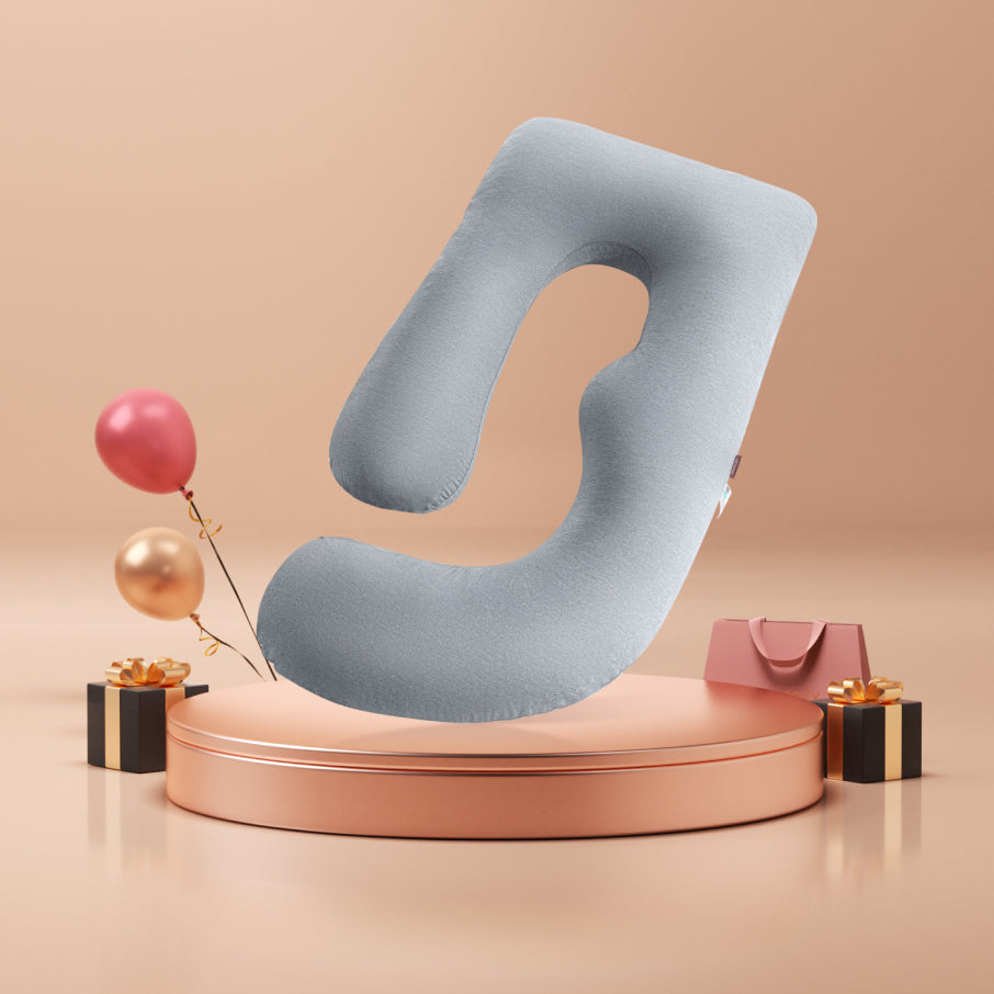 Almohada de tejido refrescante en forma de U para embarazadas