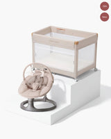 Playard & 2-in-1 Electric Baby Swing Bundle
