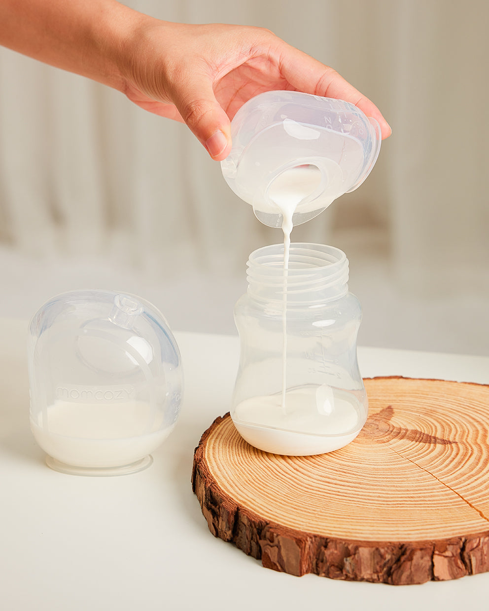 Momcozy Reusable Milk Catch Pea Breastmilk Collector for Moms 75ml