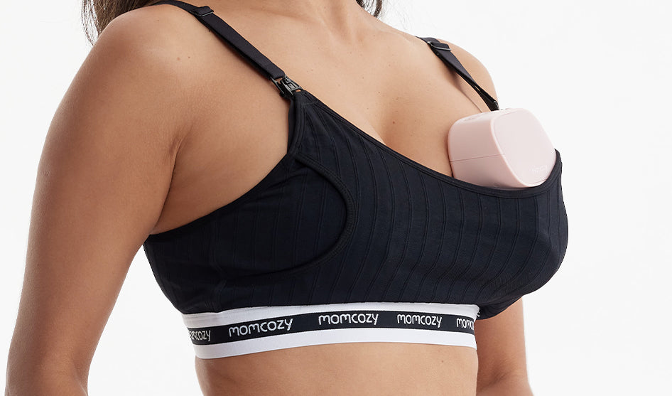 Momcozy Seamless Pumping Bra Hands Free, Comfort and Great Support Nursing  and Pumping Bra, Fit for Spectra, Lansinoh, Philips Avent and More, Medium  Black : : Clothing, Shoes & Accessories