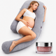 Pregnancy Comfort Bundle:  Stretch Mark Cream, Pregnancy Pillow