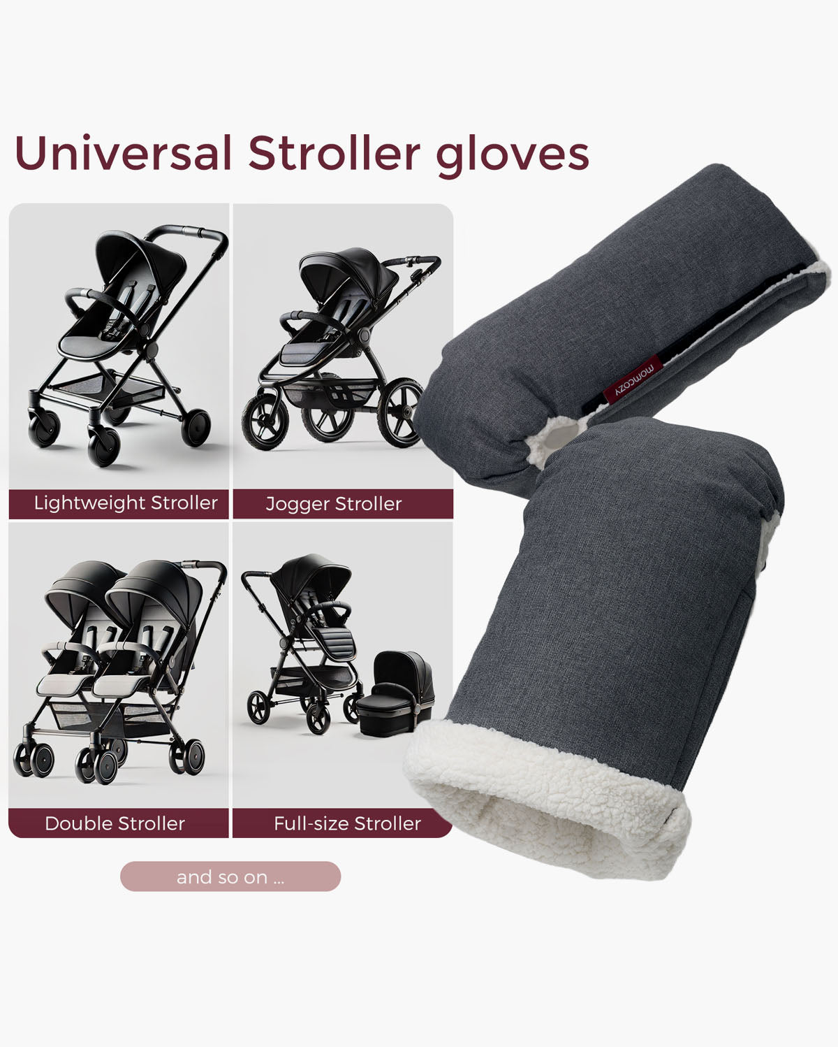 uppababy pram gloves Momcozy Warm Stroller Hand Muff