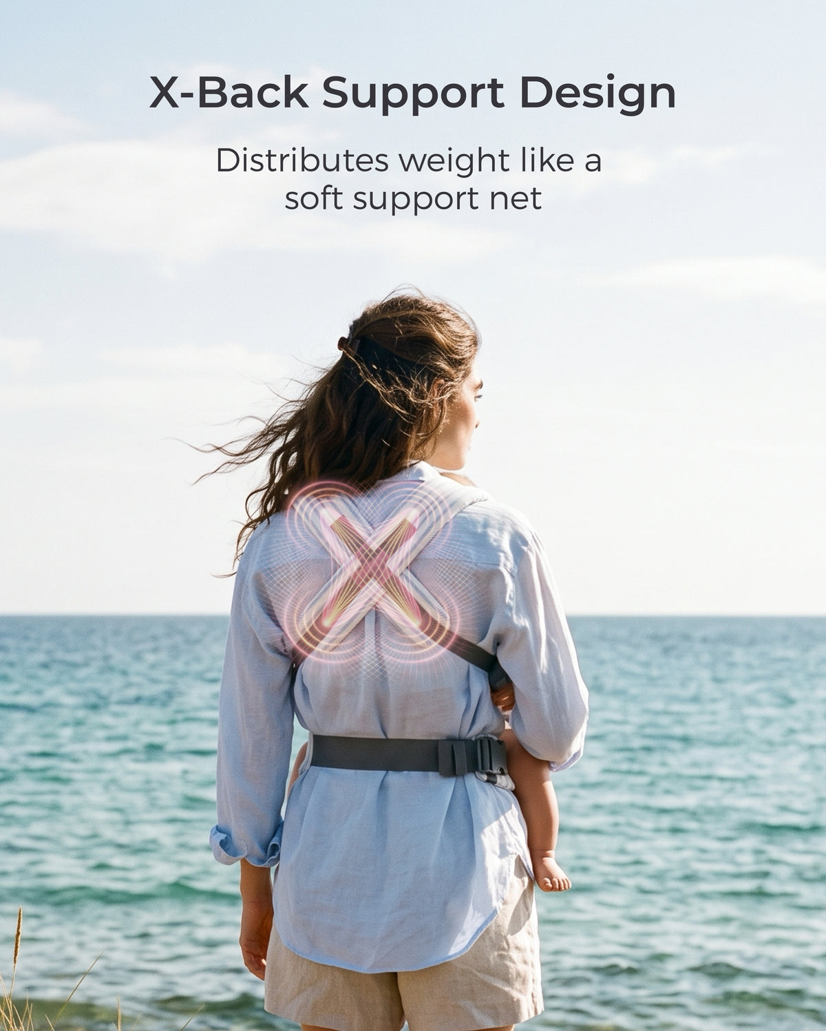 Porte-bébé Momcozy PureHug - Ergonomique, confortable & léger