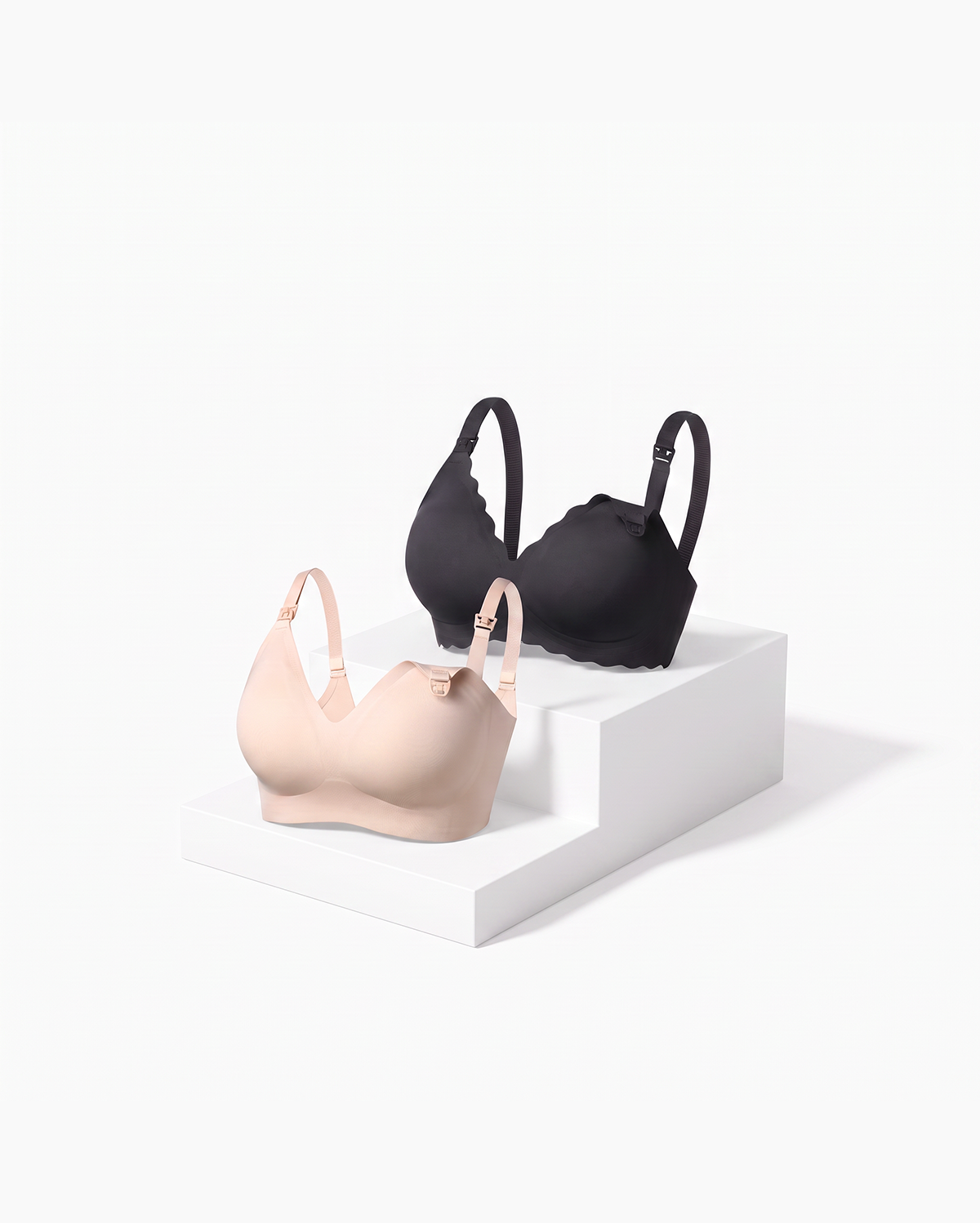 Nursing Essentials Duo: Ultra Soft Seamless Nursing Bra & Jelly Strip Seamless Nursing Bra