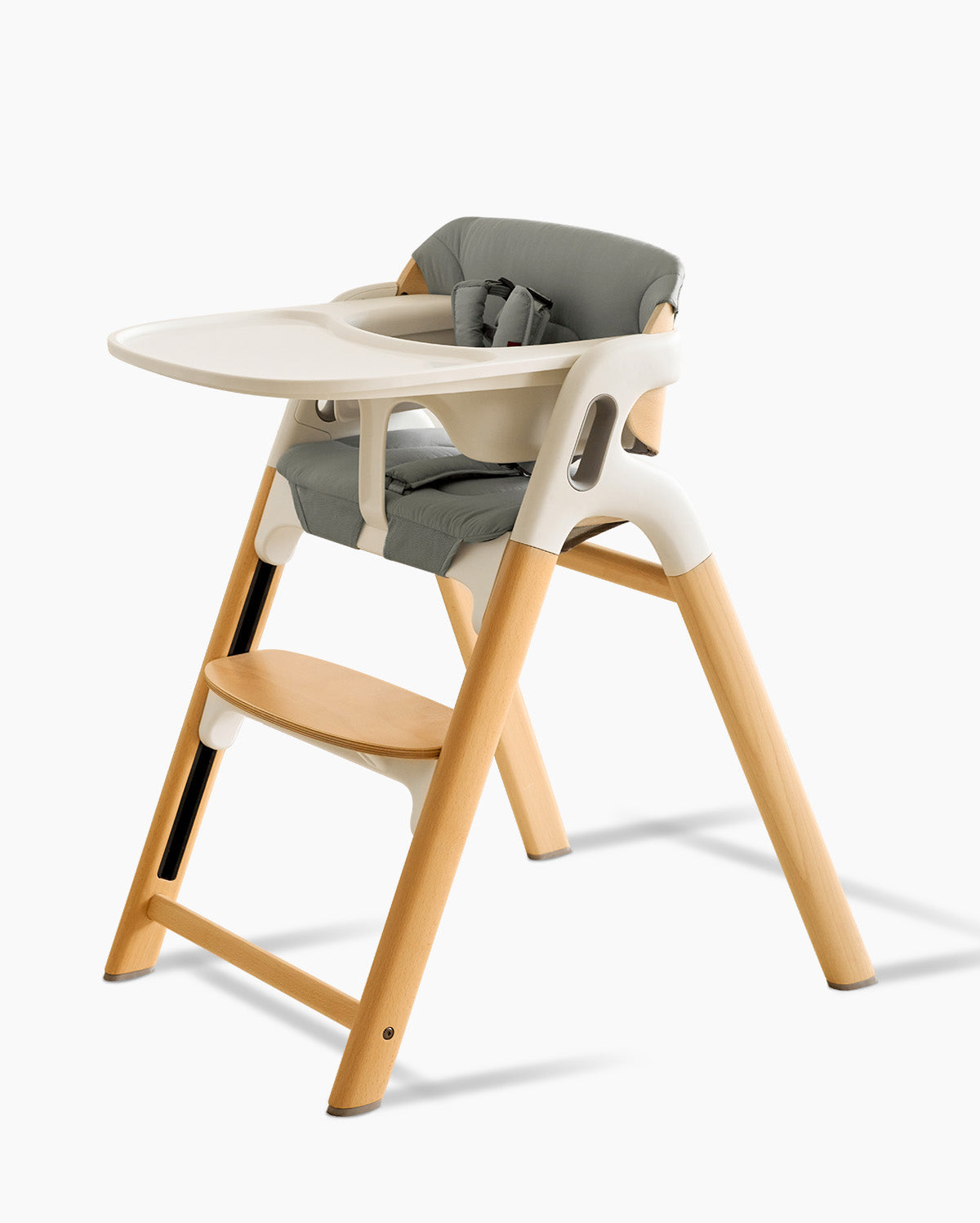 chaise stokke steps Momcozy Momcozy DinerPal High Chair and Soft Cushion EU / Natural Wood Color