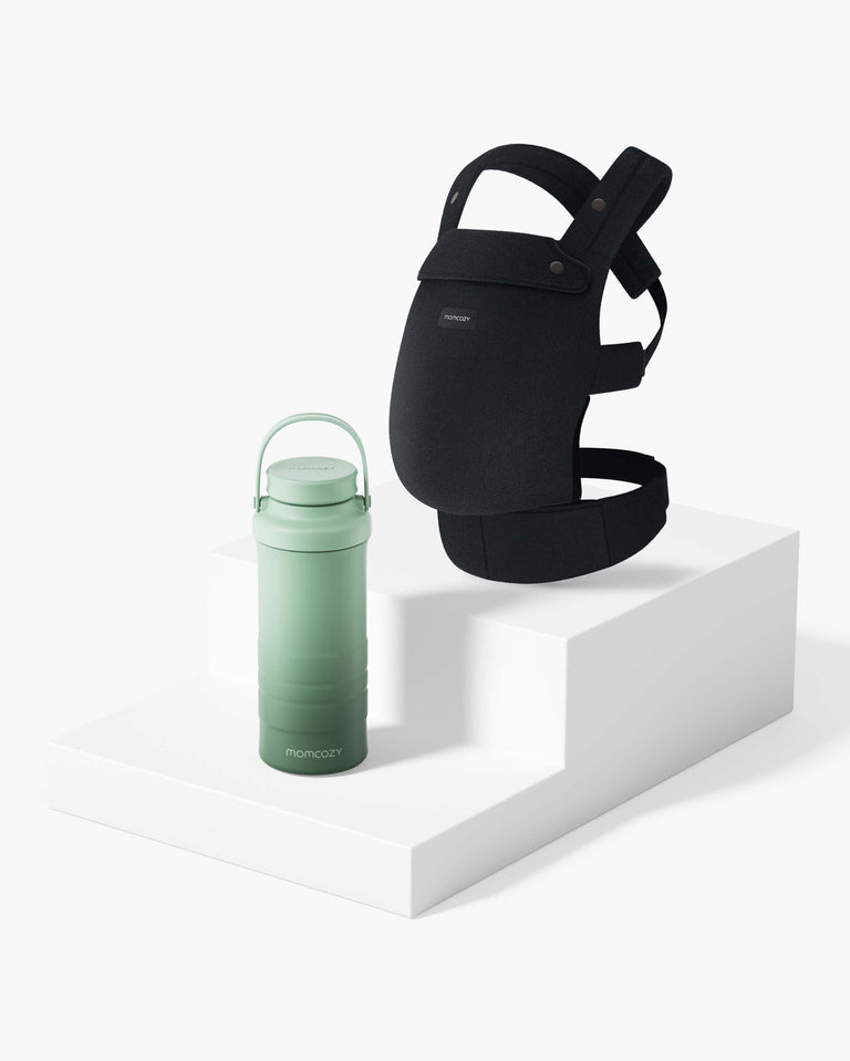 Lot d’essentiels pour les sorties : porte-bébé et glacière portable pour lait maternel