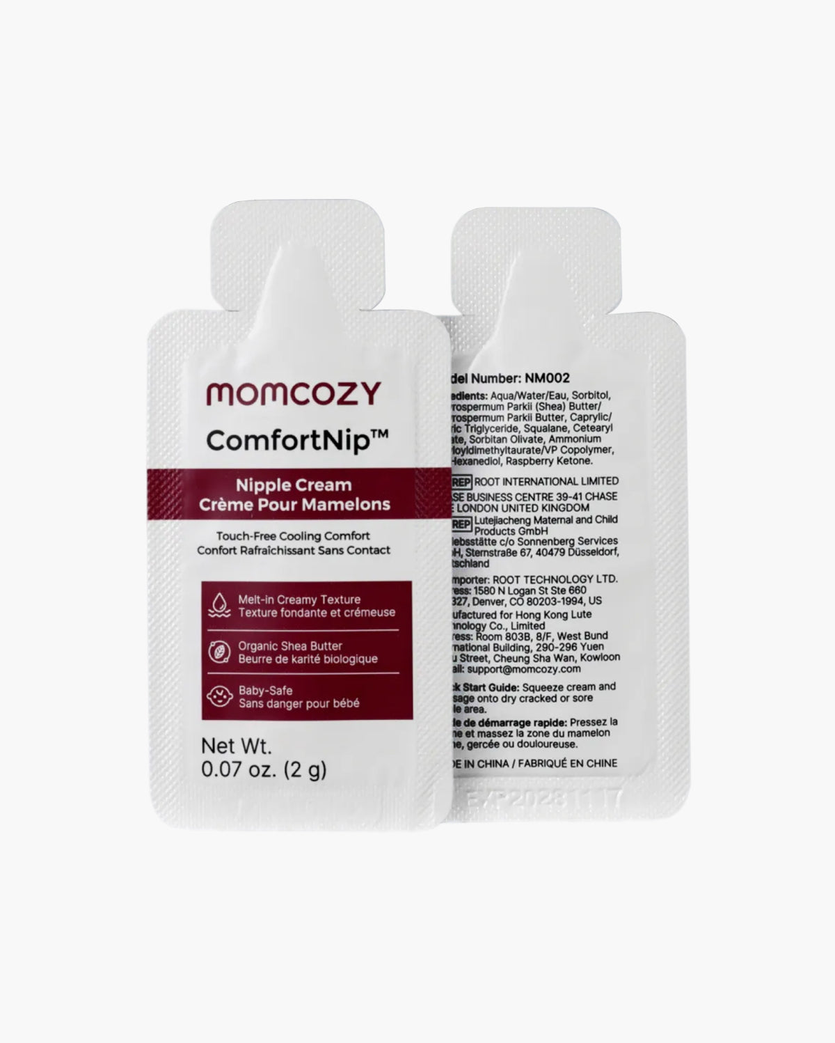 Momcozy ComfortNip™ Touch-Free Nipple Cream Sample（2g）【Not for Sale】