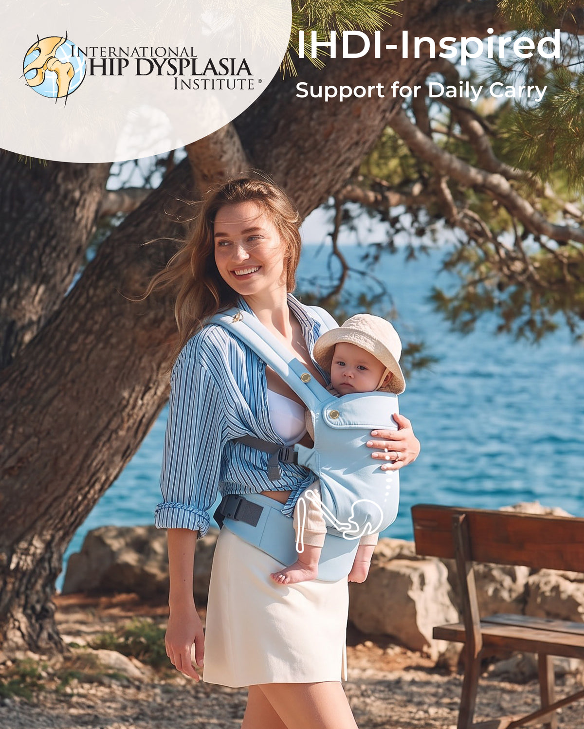 Porte-bébé Momcozy PureHug - Ergonomique, confortable & léger