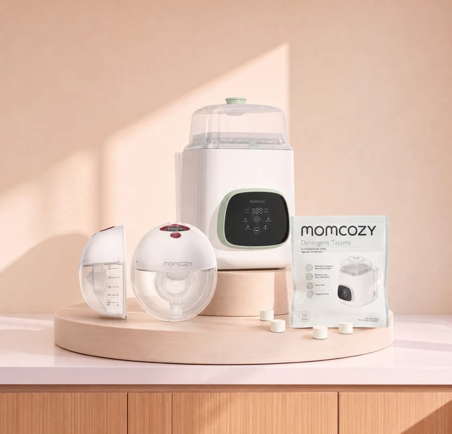 Pump & Clean Bundle: M5 Smart Breast Pump and Bottle Washer and Washing Block